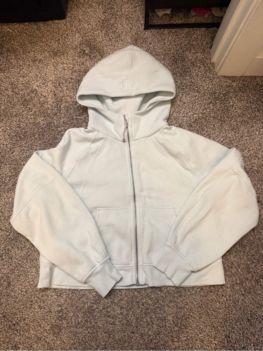 Lululemon Pale Blue Full-Zip Scuba - Picture 2 of 8